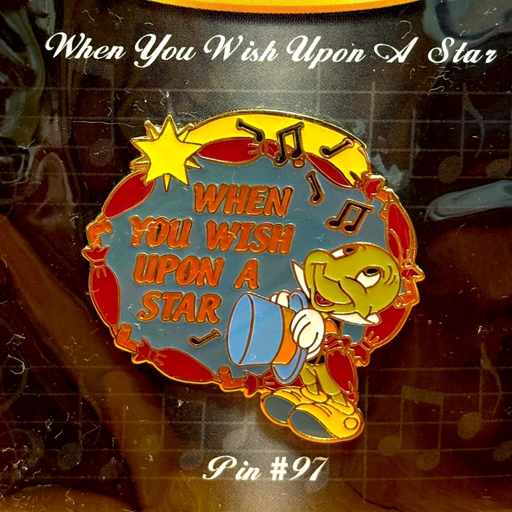 Disney Store Musical Moments When You Wish Upon A Star Jimmy Cricket Pin #97!